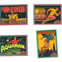 Lote Figuritas Superamigos Flúo 80s