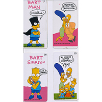 Lote tarjetas plásticas Los Simpson 90s
